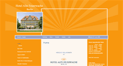 Desktop Screenshot of hotelaltefeuerwache.de